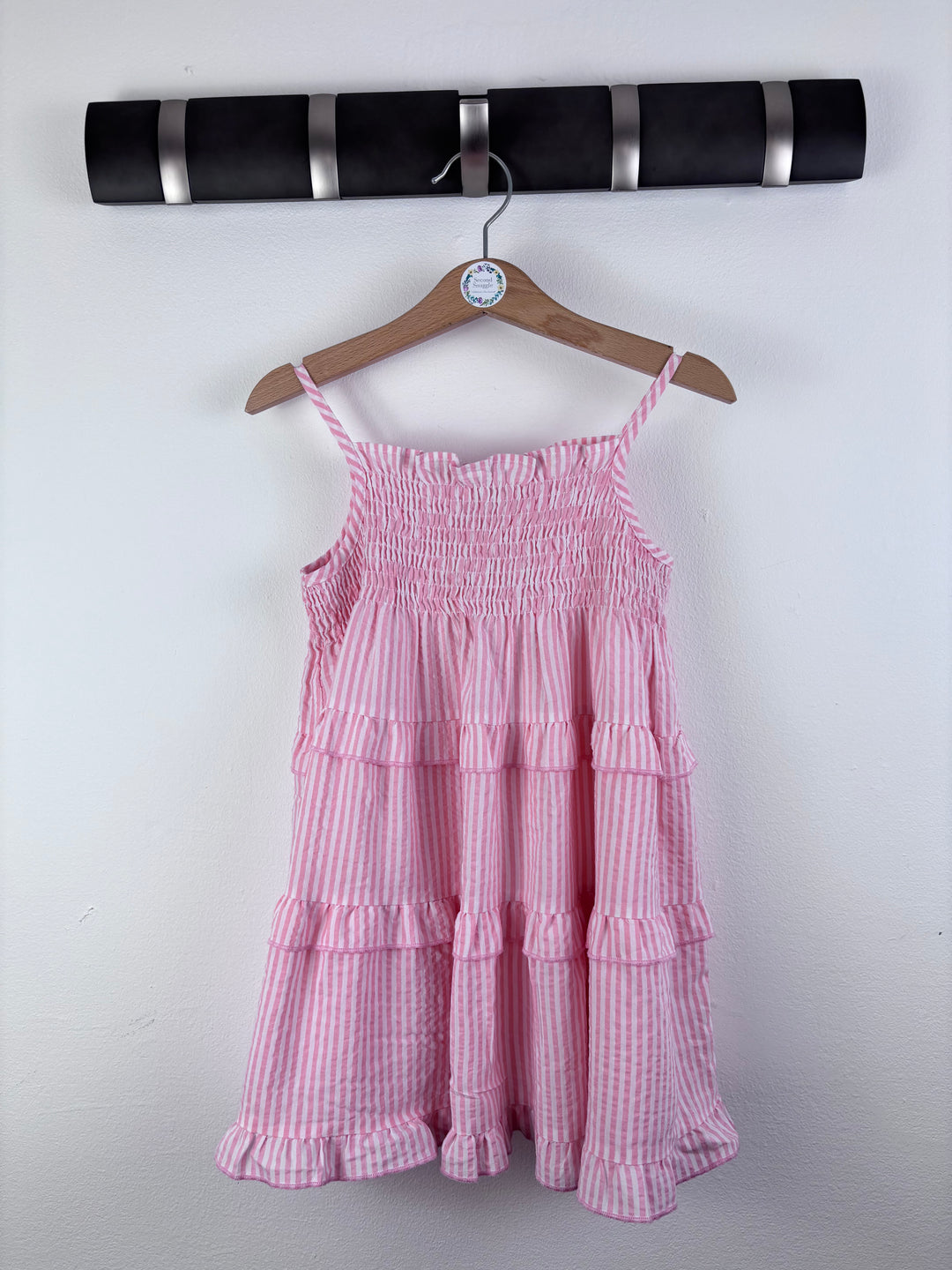 Fred & Flo Pink Stripe Dress Frill Detail 2-3 Years-Dresses-Second Snuggle Preloved
