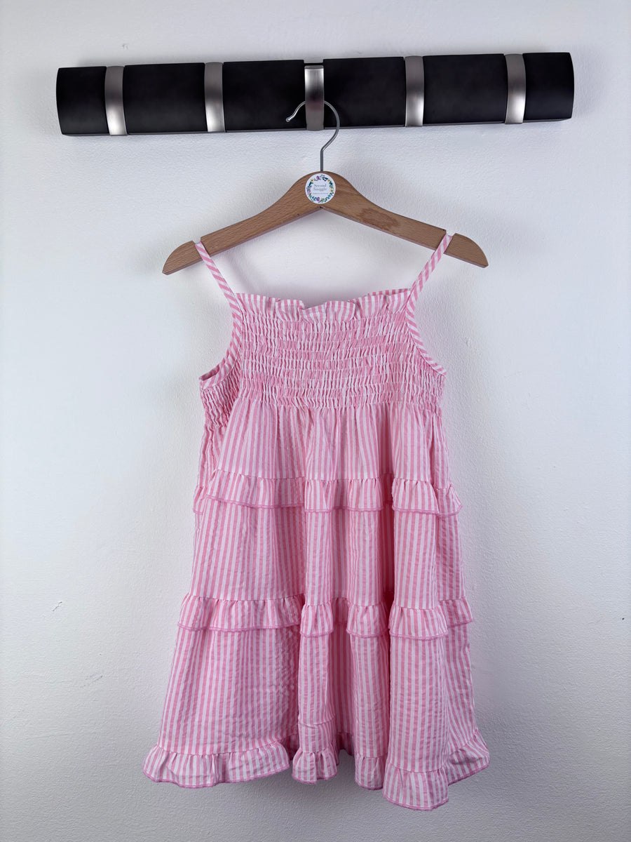 Fred & Flo Pink Stripe Dress Frill Detail 2-3 Years-Dresses-Second Snuggle Preloved