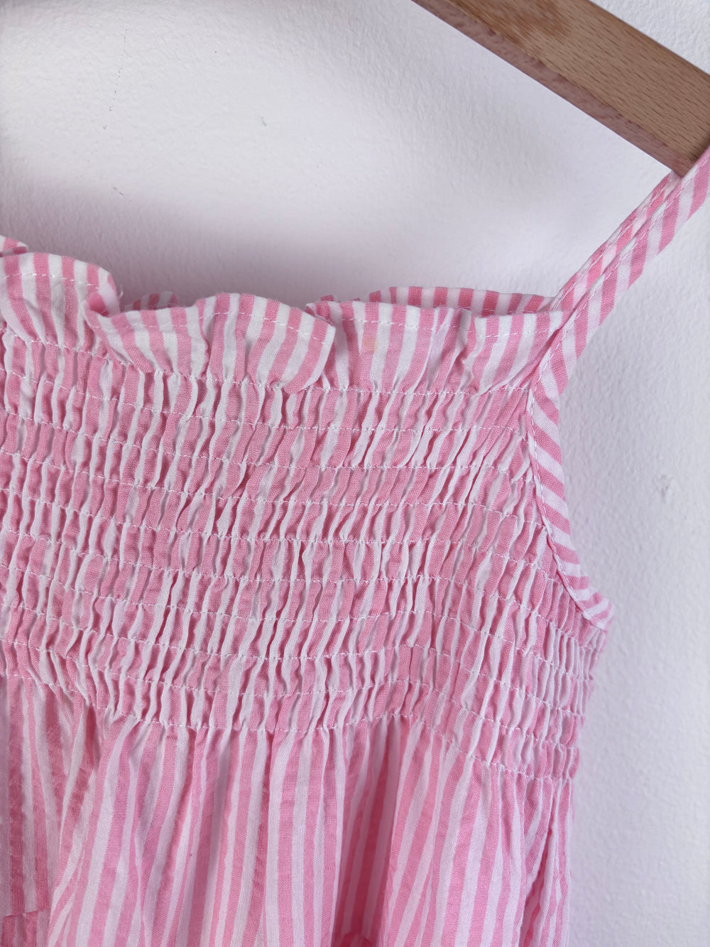 Fred & Flo Pink Stripe Dress Frill Detail 2-3 Years-Dresses-Second Snuggle Preloved