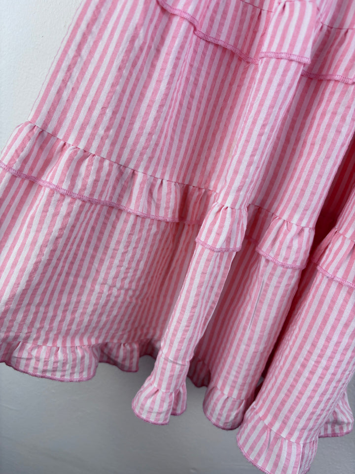 Fred & Flo Pink Stripe Dress Frill Detail 2-3 Years-Dresses-Second Snuggle Preloved