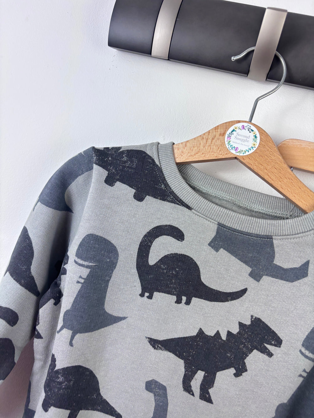 Next Grey Dinosaur Print Tracksuit-Sets-Second Snuggle Preloved
