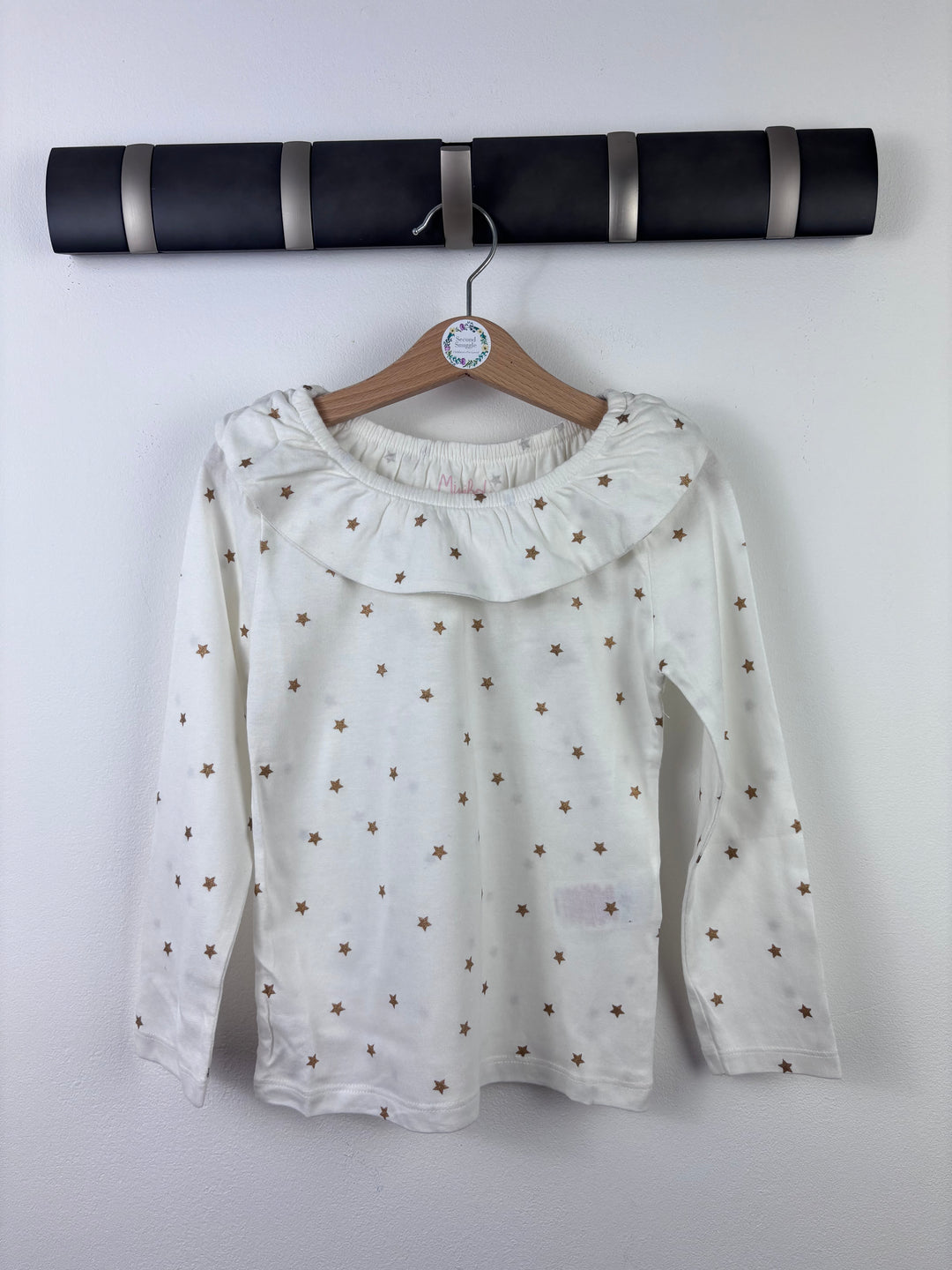 Boden White Star Print Long Sleeve Top-Tops-Second Snuggle Preloved