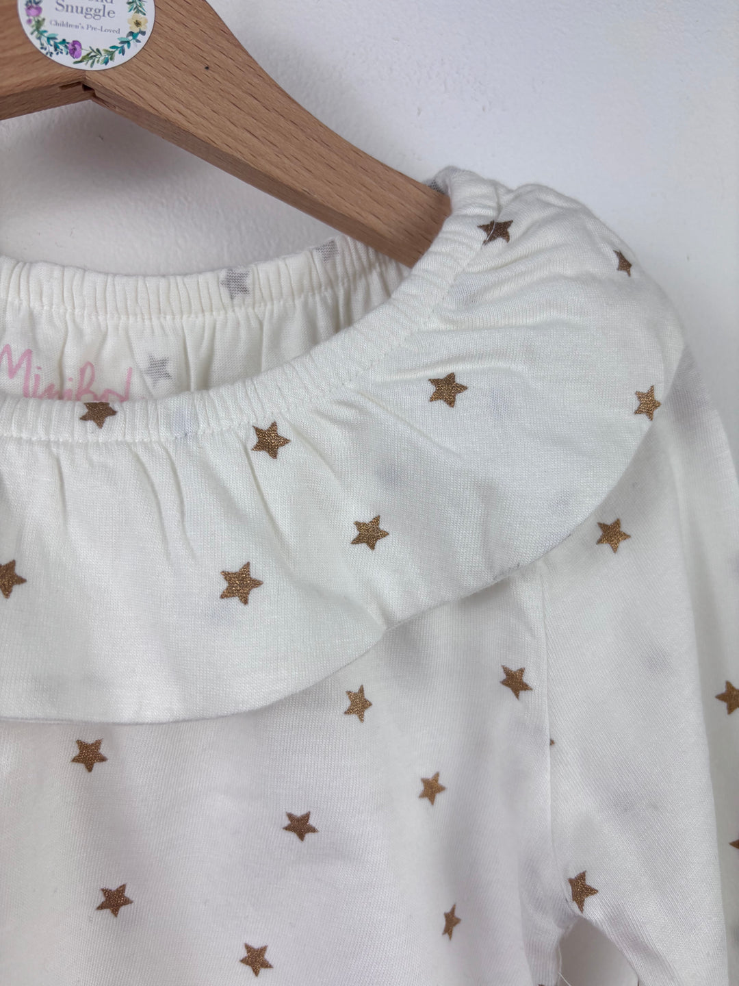 Boden White Star Print Long Sleeve Top-Tops-Second Snuggle Preloved