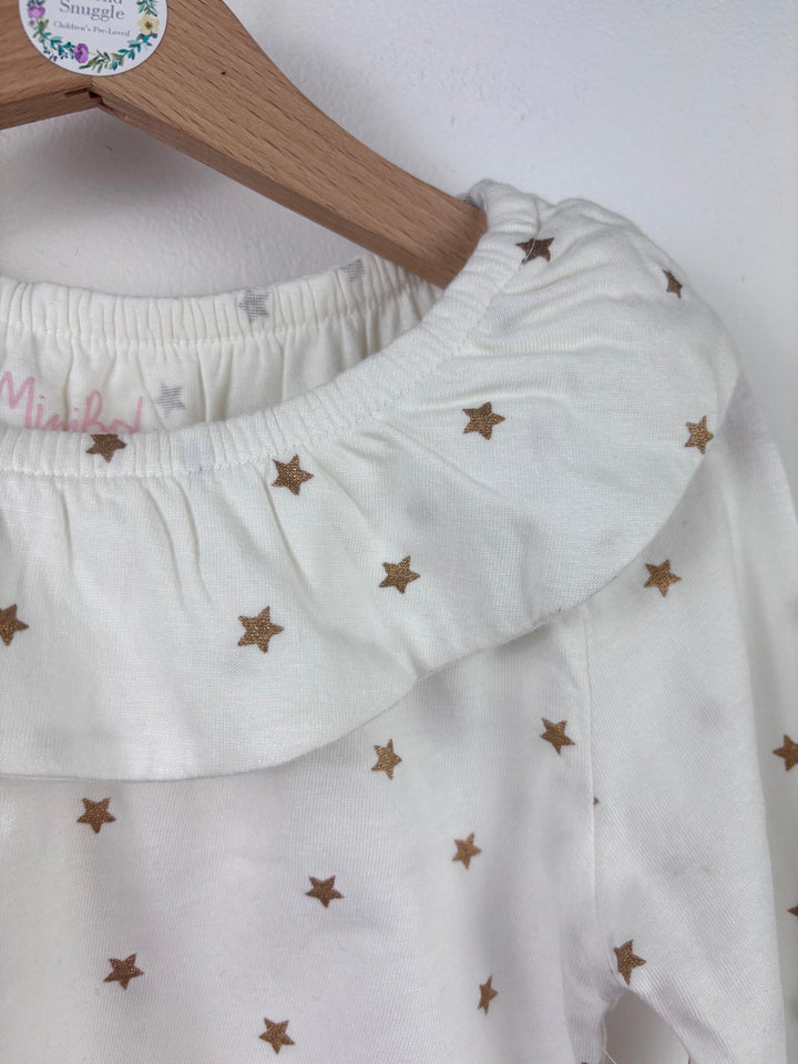 Boden White Star Print Long Sleeve Top-Tops-Second Snuggle Preloved