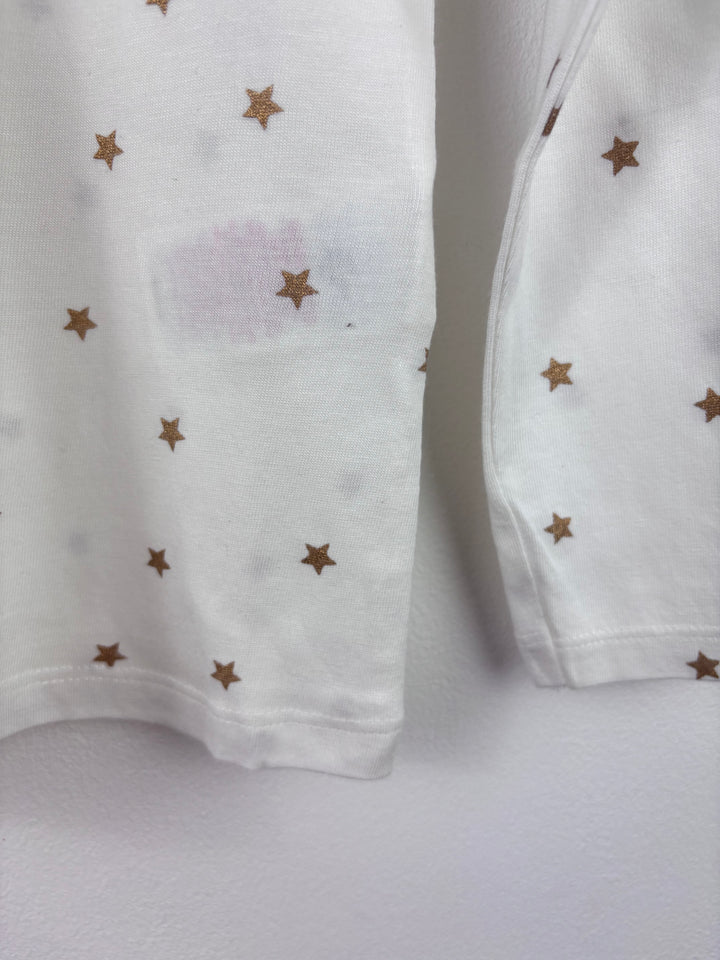 Boden White Star Print Long Sleeve Top-Tops-Second Snuggle Preloved
