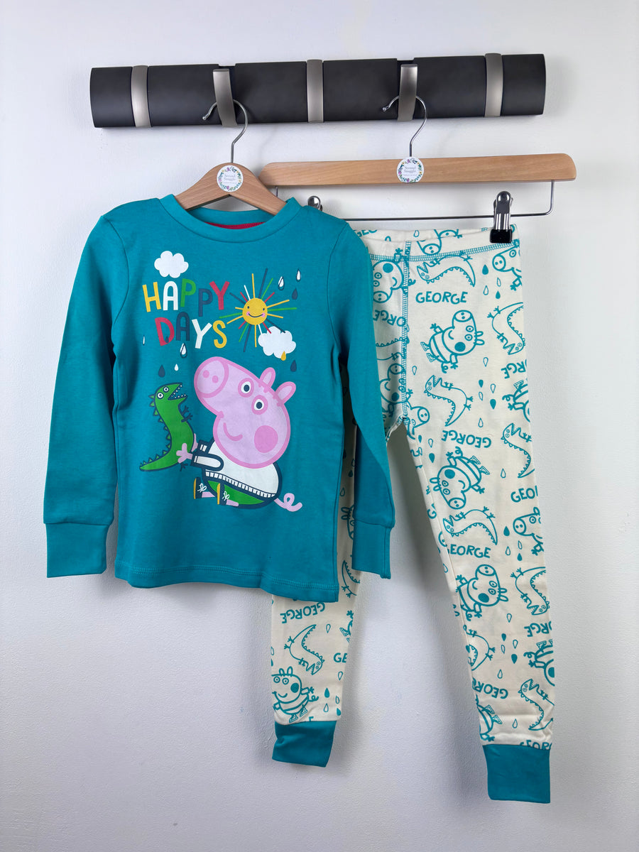 George Peppa Pig Pyjamas 4-5 Years-Night Wear-Second Snuggle Preloved