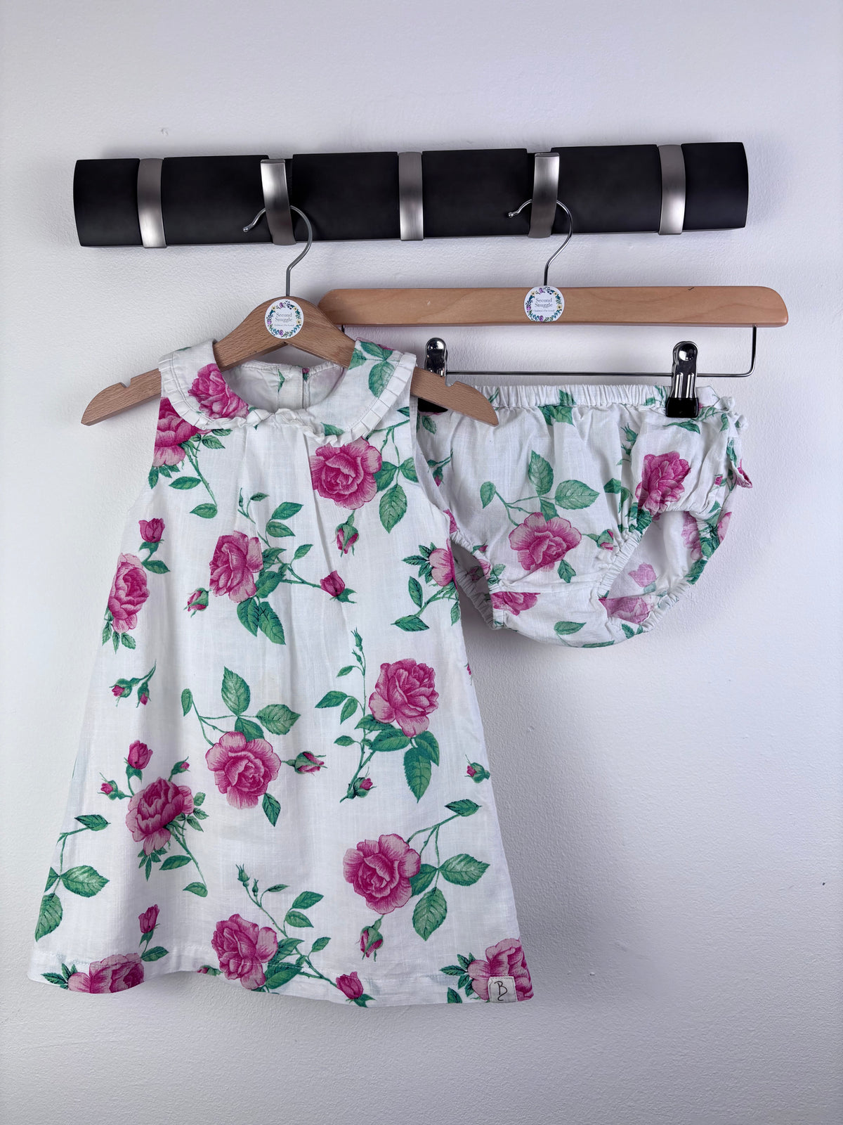 Billie Faiers White Rose Dress and Bloomers 18-24 Months-Dresses-Second Snuggle Preloved