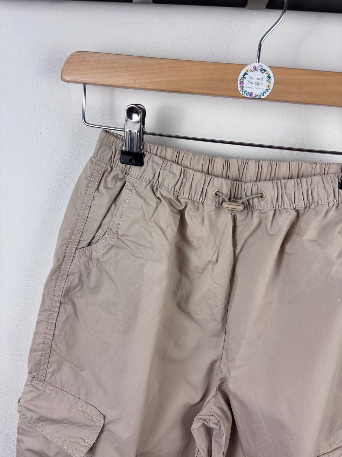 Next Beige Cargo Trousers-Trousers-Second Snuggle Preloved