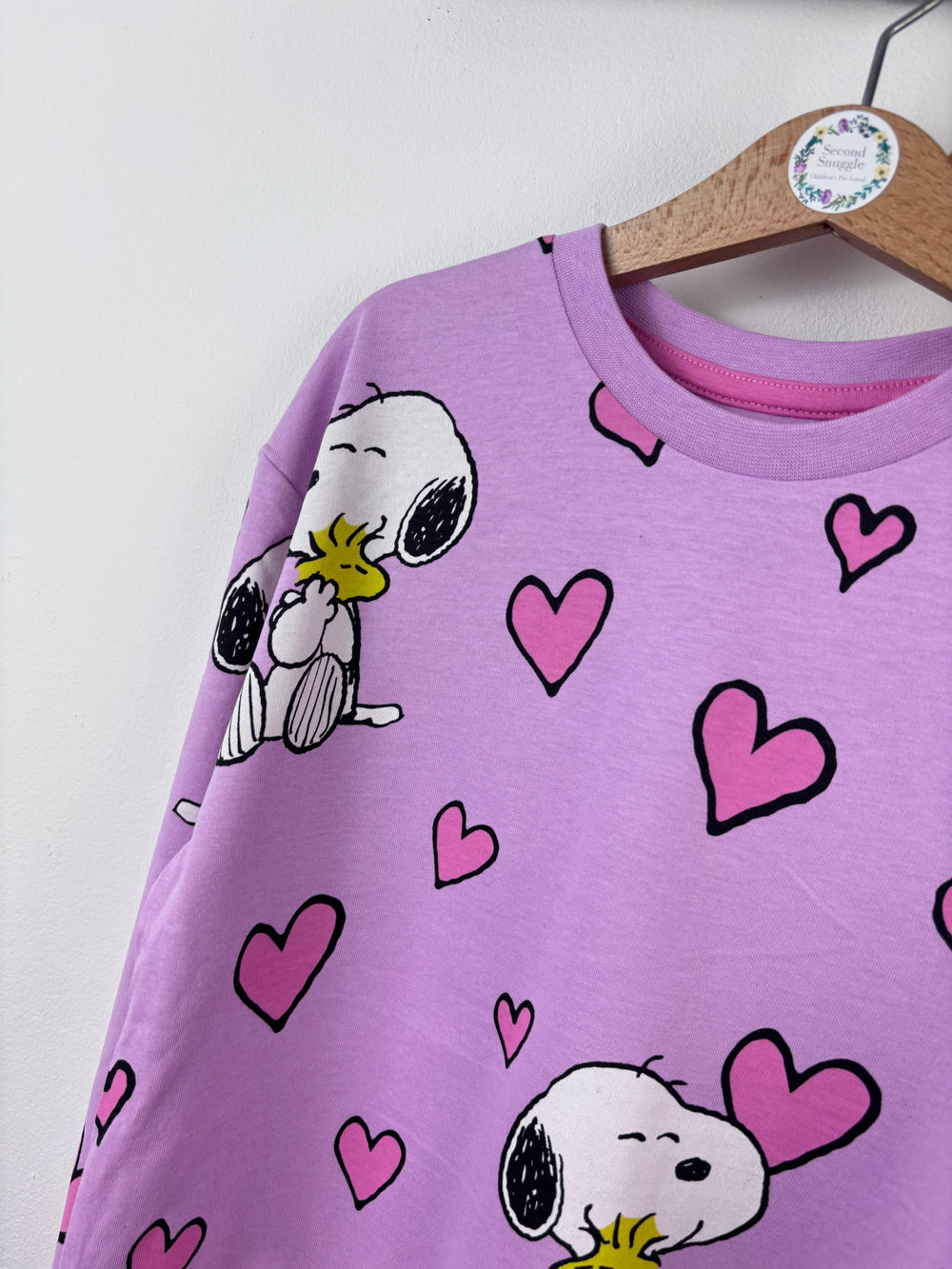M&S Lilac Snoopy Pyjamas-Night Wear-Second Snuggle Preloved