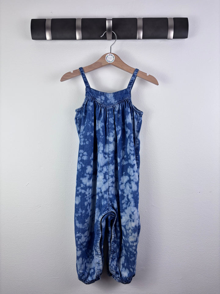 Gap Blue Tie Dye Denim Jumpsuit 2 Years-Jump Suits-Second Snuggle Preloved
