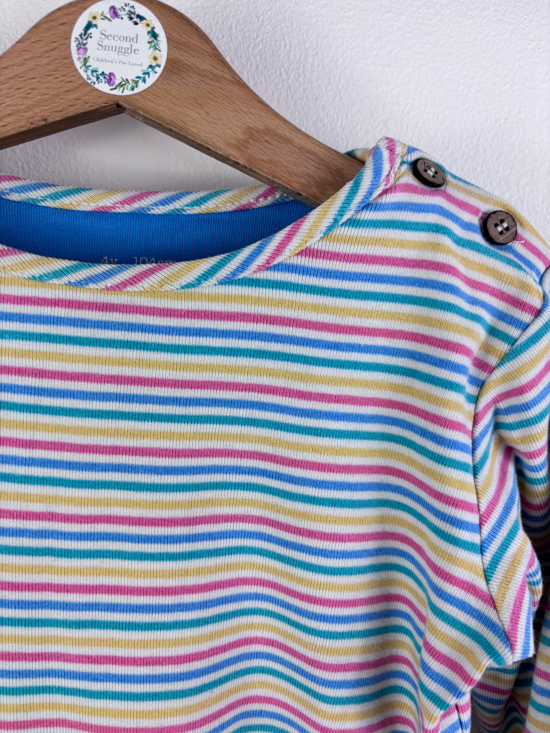Kite Multicolour Stripe Long Sleeve Top 4 Years-Tops-Second Snuggle Preloved