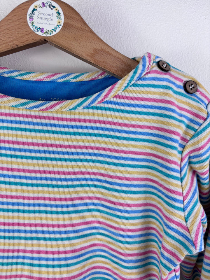 Kite Multicolour Stripe Long Sleeve Top 4 Years-Tops-Second Snuggle Preloved