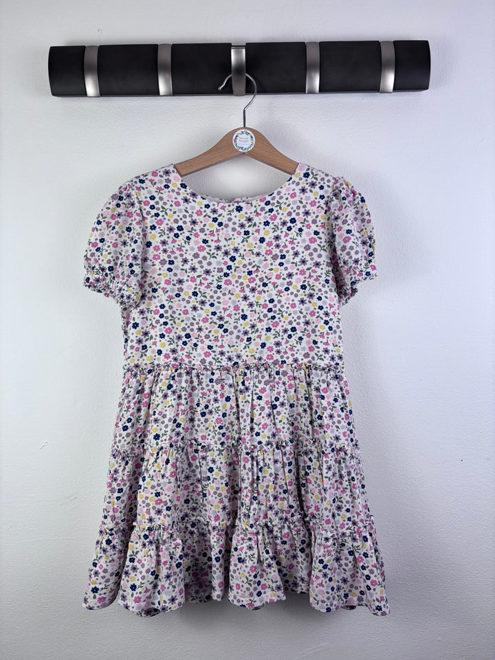Polarn O. Pyret Pink White Striped Animal Top 5-6 Years-Dresses-Second Snuggle Preloved