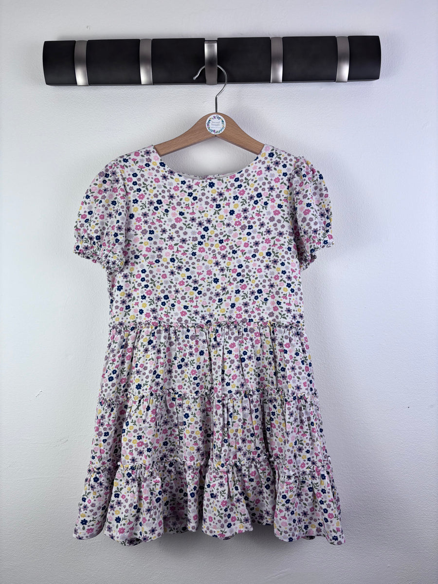 Polarn O. Pyret Pink White Striped Animal Top 5-6 Years-Dresses-Second Snuggle Preloved
