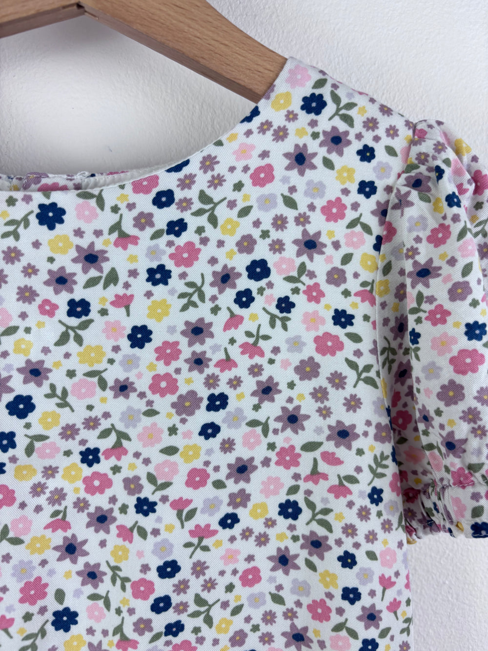 Polarn O. Pyret Pink White Striped Animal Top 5-6 Years-Dresses-Second Snuggle Preloved