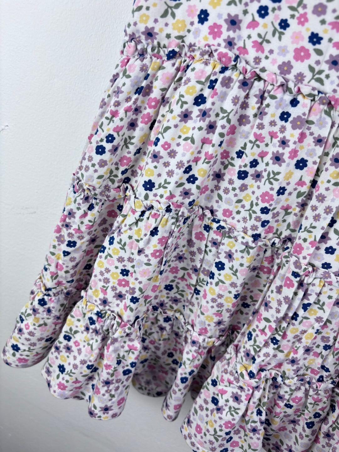 Polarn O. Pyret Pink White Striped Animal Top 5-6 Years-Dresses-Second Snuggle Preloved
