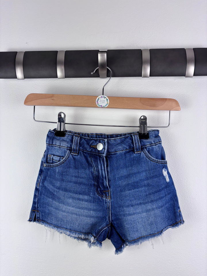 Next Blue Denim Distressed Shorts 5 Years-Shorts-Second Snuggle Preloved