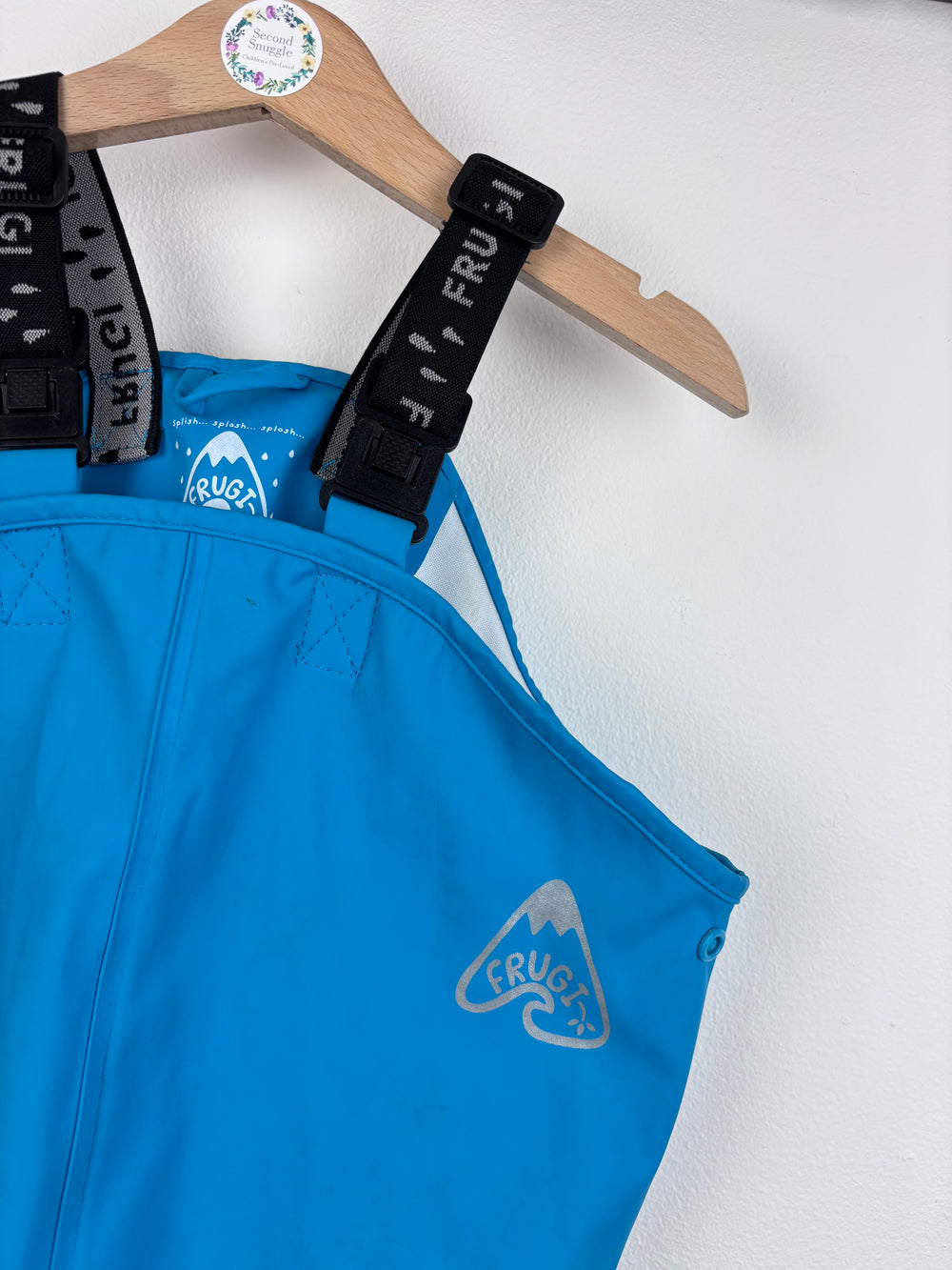 Frugi Blue Waterproof Dungarees 1-2 Years-Coats-Second Snuggle Preloved