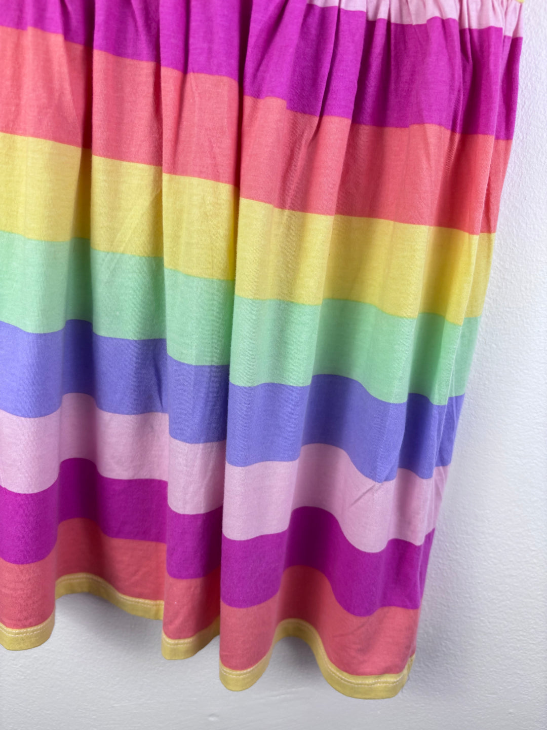 Fred & Flo Rainbow Stripe Jersey Dress 6-7 Years-Dresses-Second Snuggle Preloved