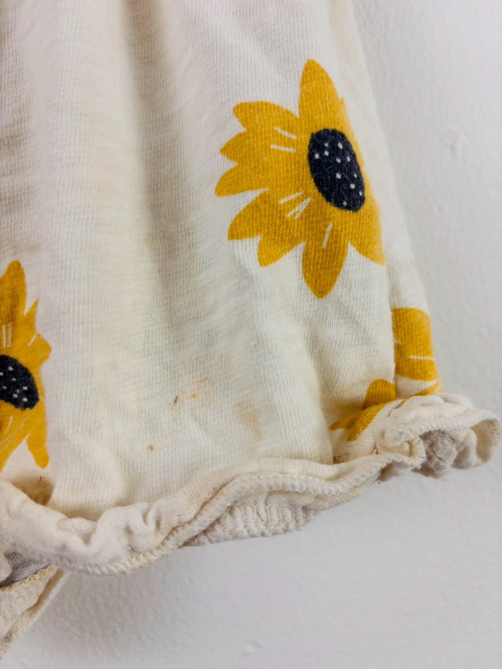 Zara Cream Sunflower Print Shorts 18-24 Months-Shorts-Second Snuggle Preloved