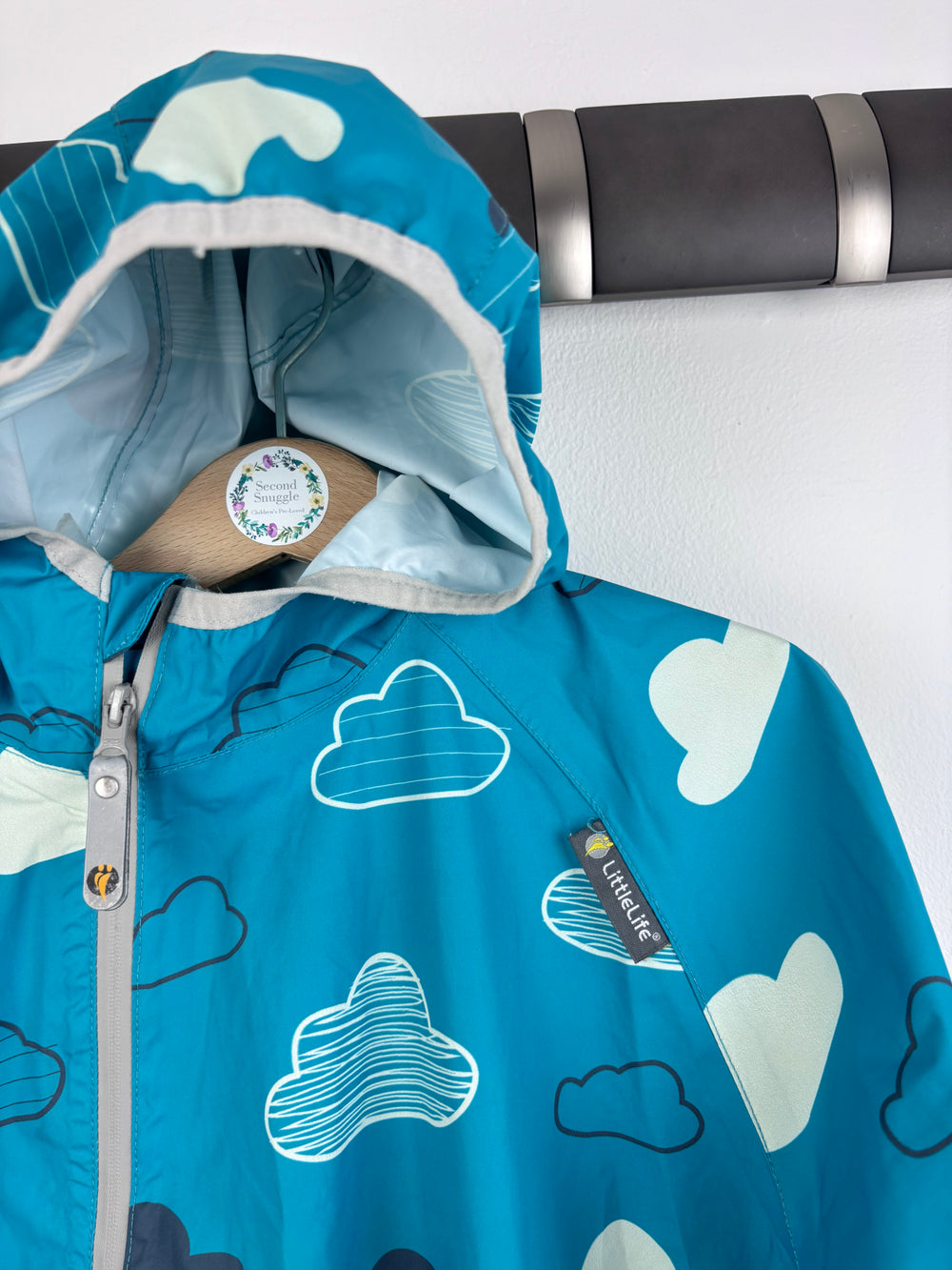 Littlelife Cloud Print Waterproof All-in-One 12-18 Months-Puddle Suits-Second Snuggle Preloved