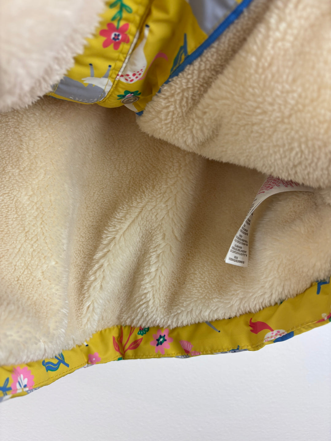 Mini Boden Yellow Horse Print Coat 2-3 Years-Coats-Second Snuggle Preloved