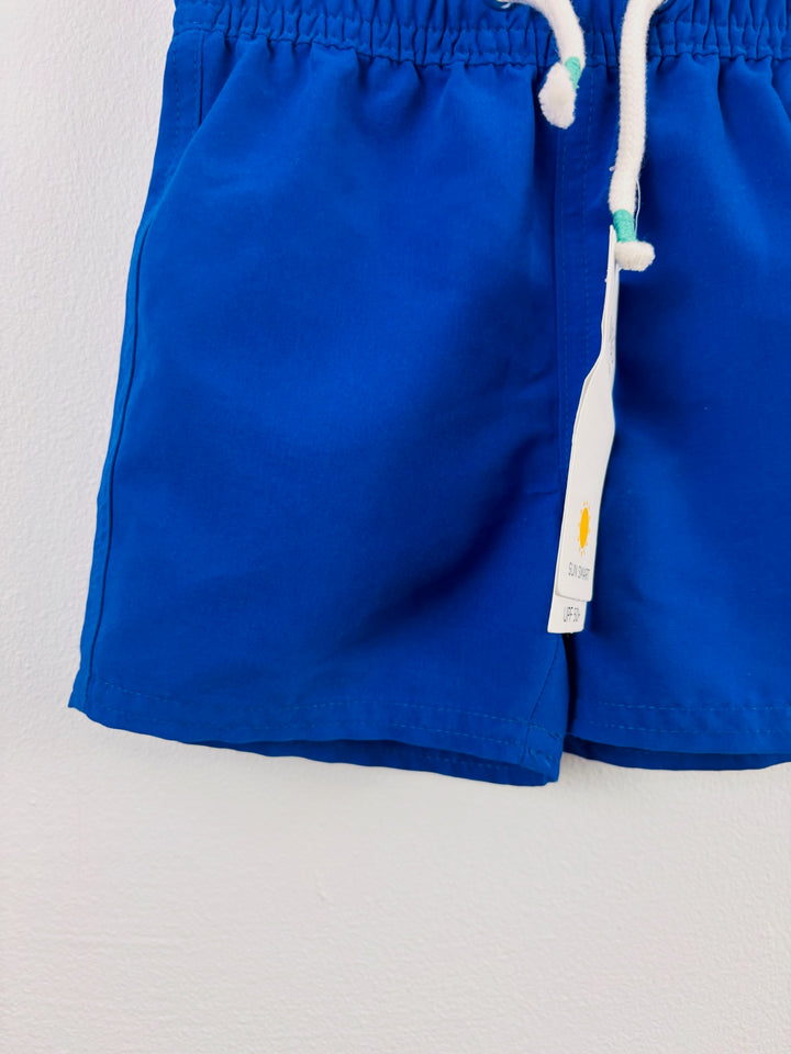 M&S Royal Blue Swim Shorts 9-12 Months