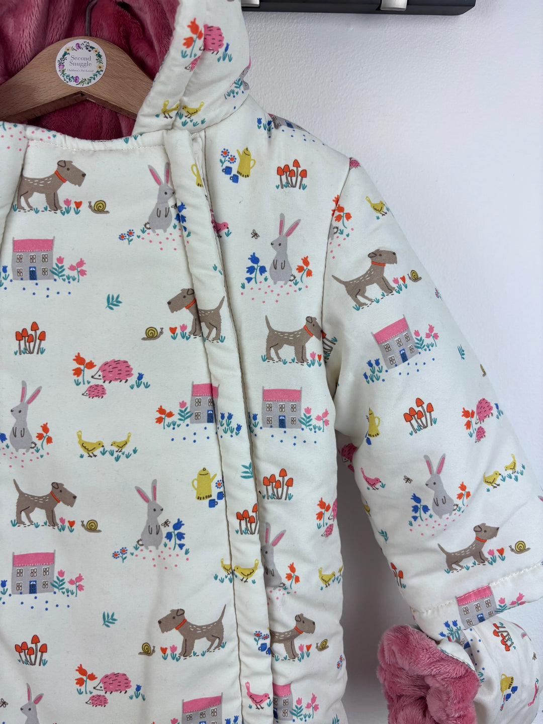 John Lewis Animal Print Snowsuit 9-12 Months-Snow Suits-Second Snuggle Preloved