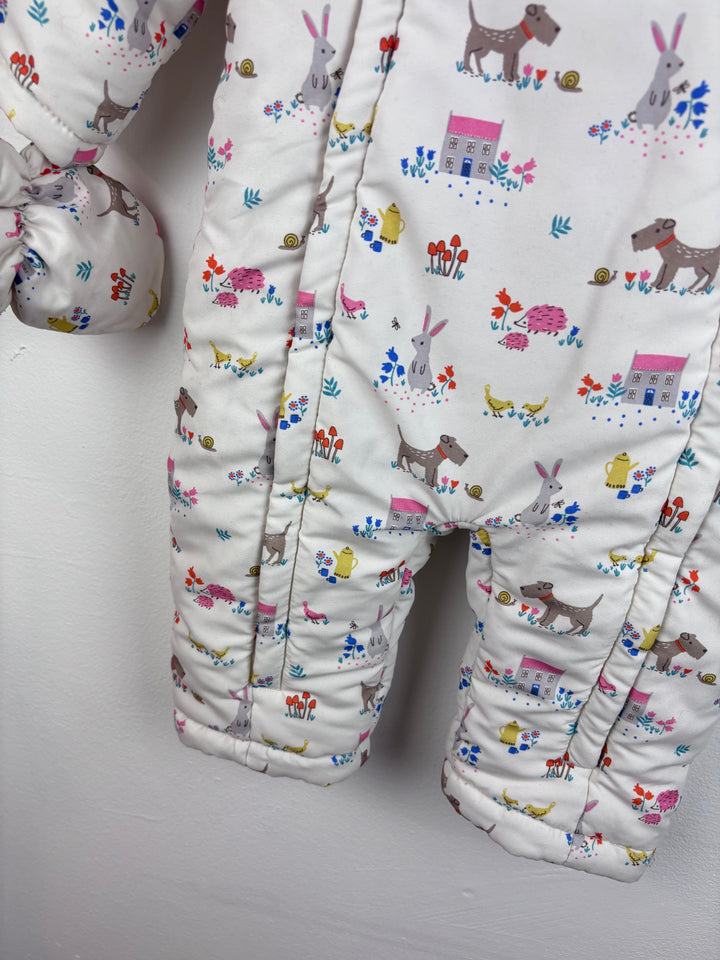 John Lewis Animal Print Snowsuit 9-12 Months-Snow Suits-Second Snuggle Preloved