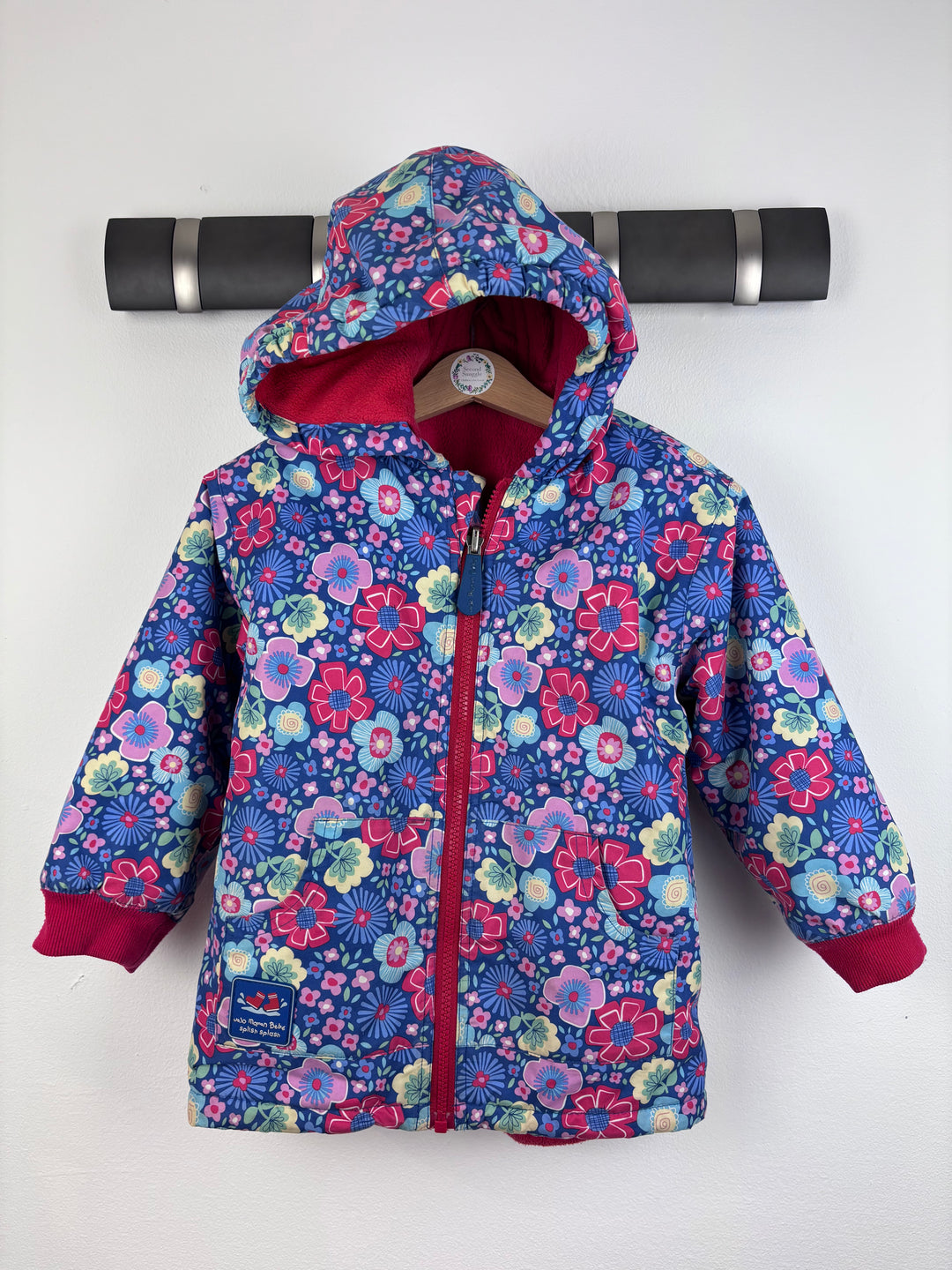 JoJo Maman Bebe Floral Print Coat 3-4 Years-Coats-Second Snuggle Preloved