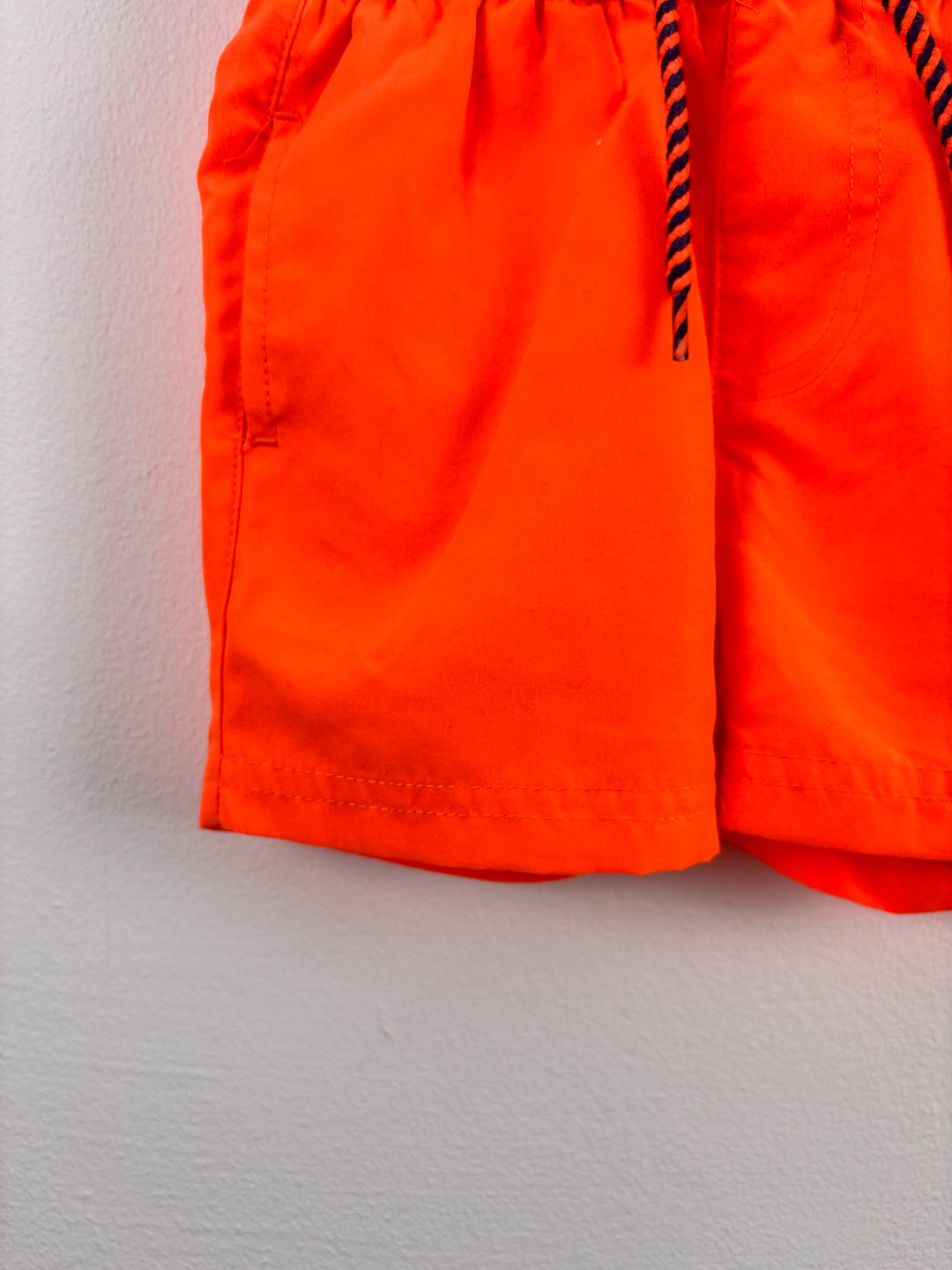 Mothercare Bright Orange Pull-On Shorts 3-6 Months