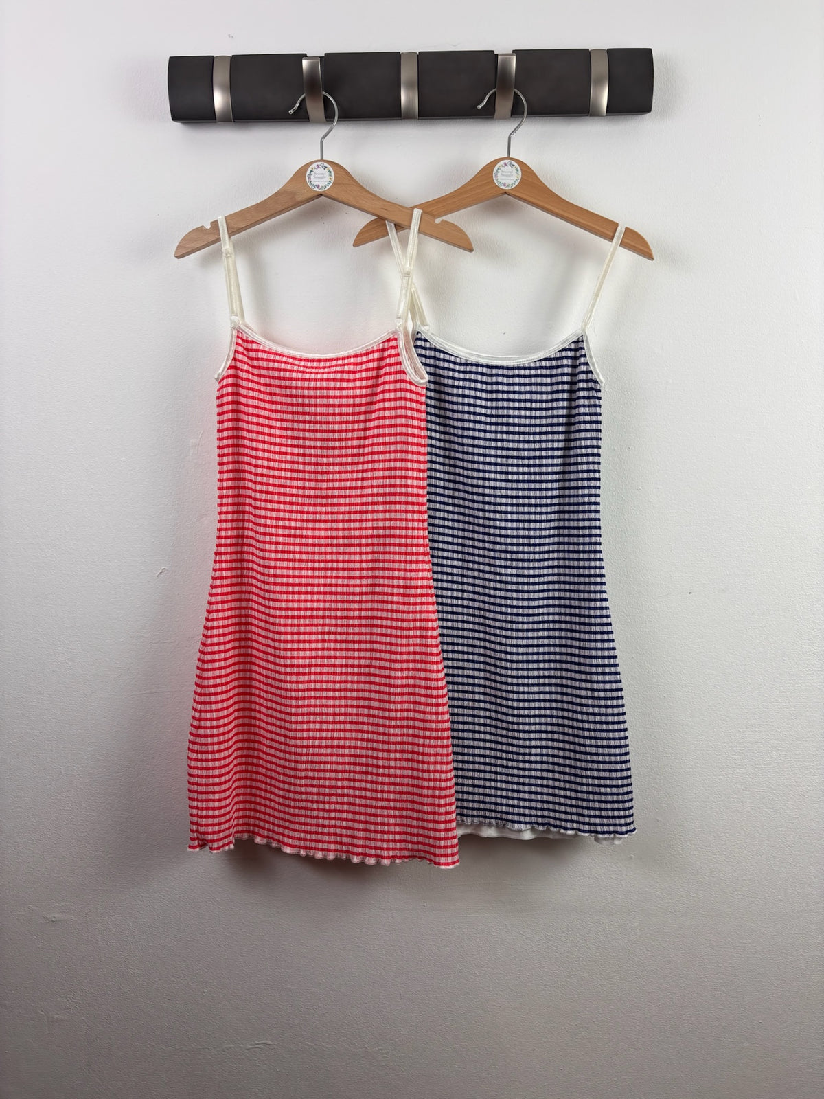 Katie J NYC Red & Navy Striped Cami Dress Set Medium Tween (8-10 Years)-Dresses-Second Snuggle Preloved