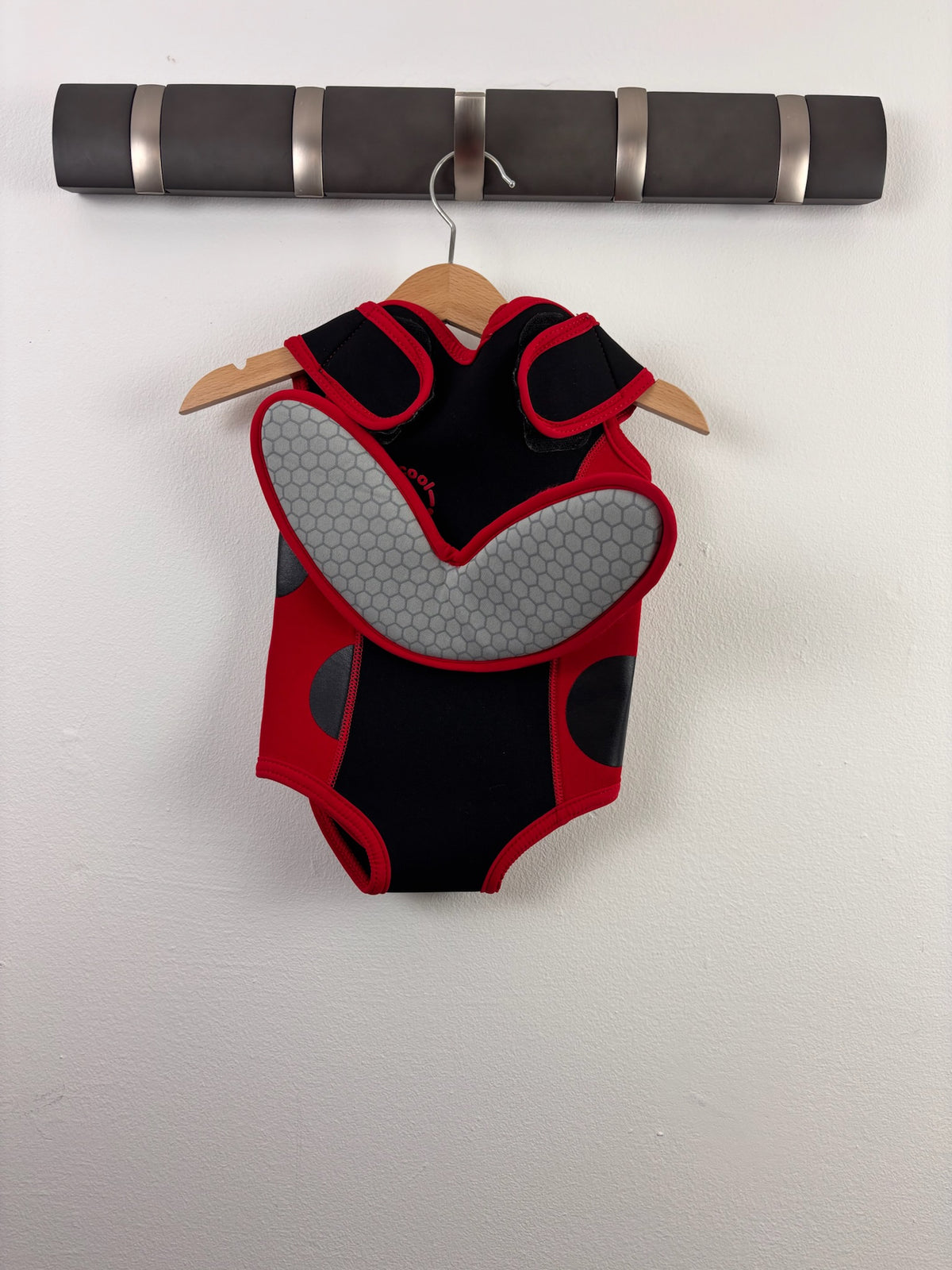 Wetsuit Factory Black Red Baby Wetsuit 0-6 Months-Swimming-Second Snuggle Preloved