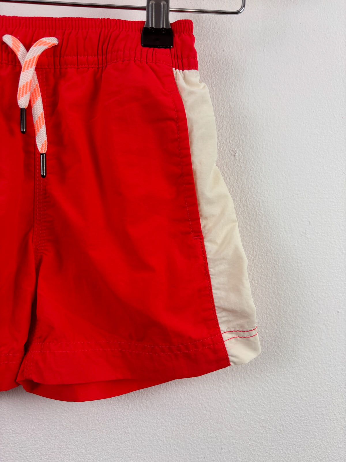 Crewcuts Red Swim Shorts Contrast Panels 3 Years-Swimming-Second Snuggle Preloved