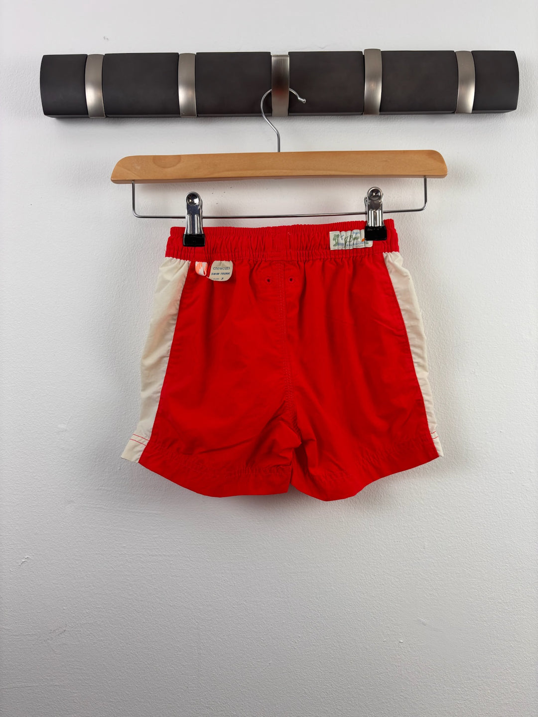 Crewcuts Red Swim Shorts Contrast Panels 3 Years