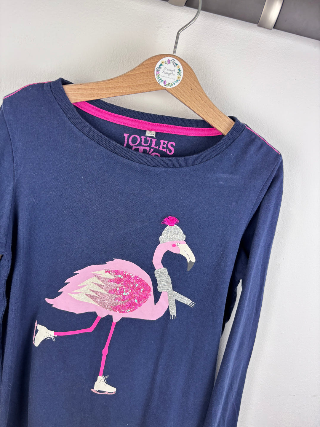 Joules Flamingo Top 9-10 Years