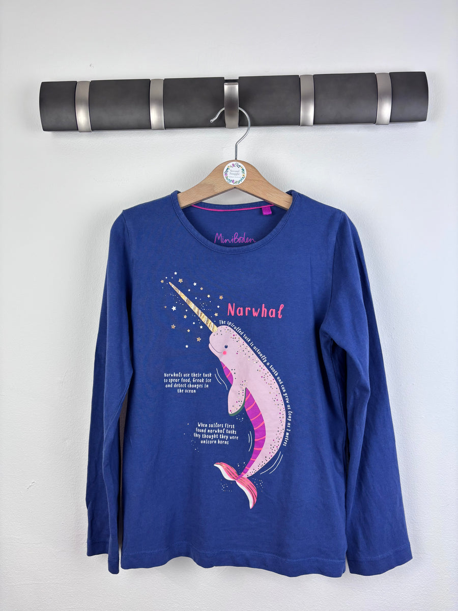 Mini Boden Narwhal Top 7-8 Years-Tops-Second Snuggle Preloved