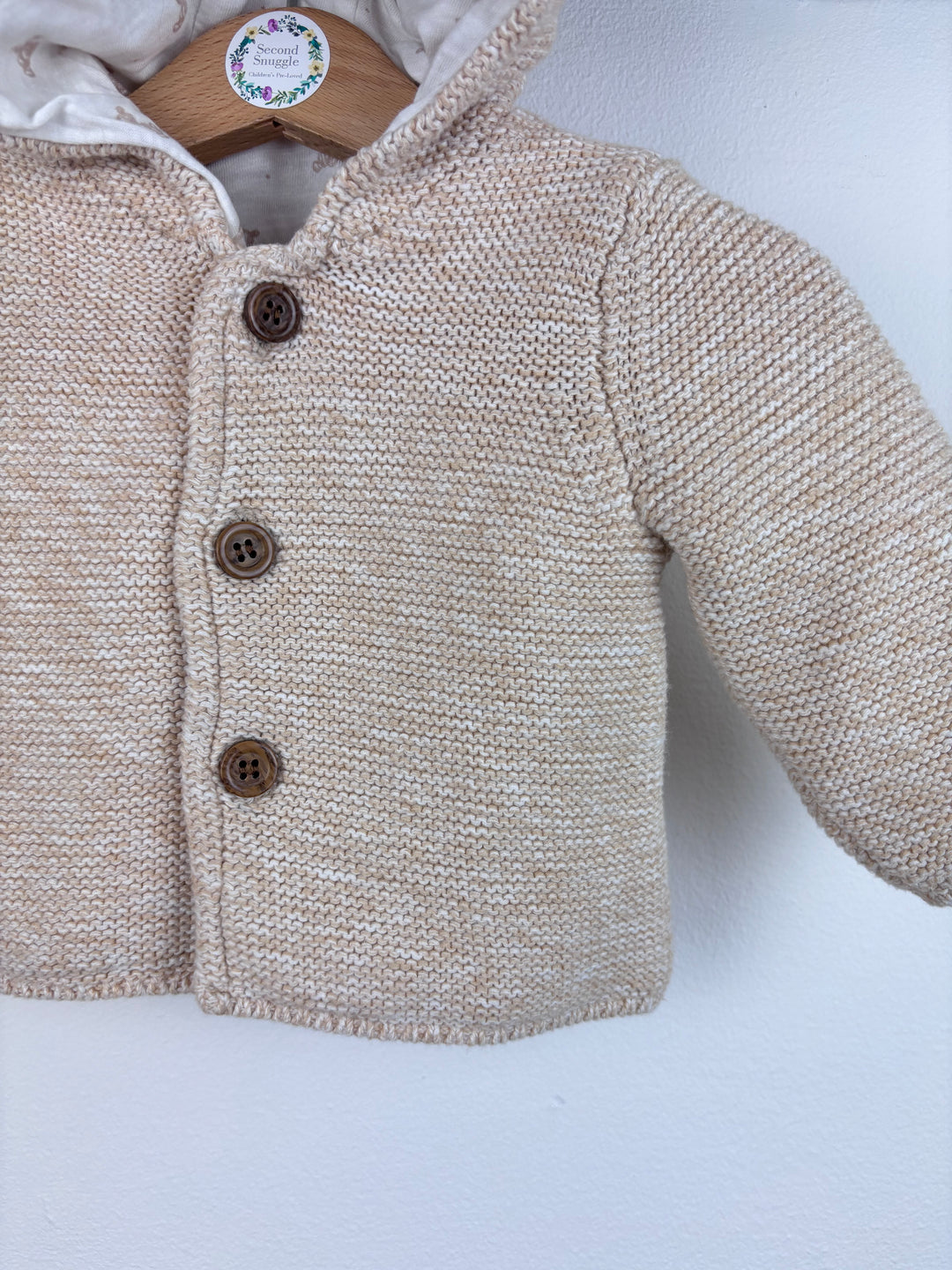 Mothercare Knitted Bear Cardigan 1-3 Months-Cardigans-Second Snuggle Preloved