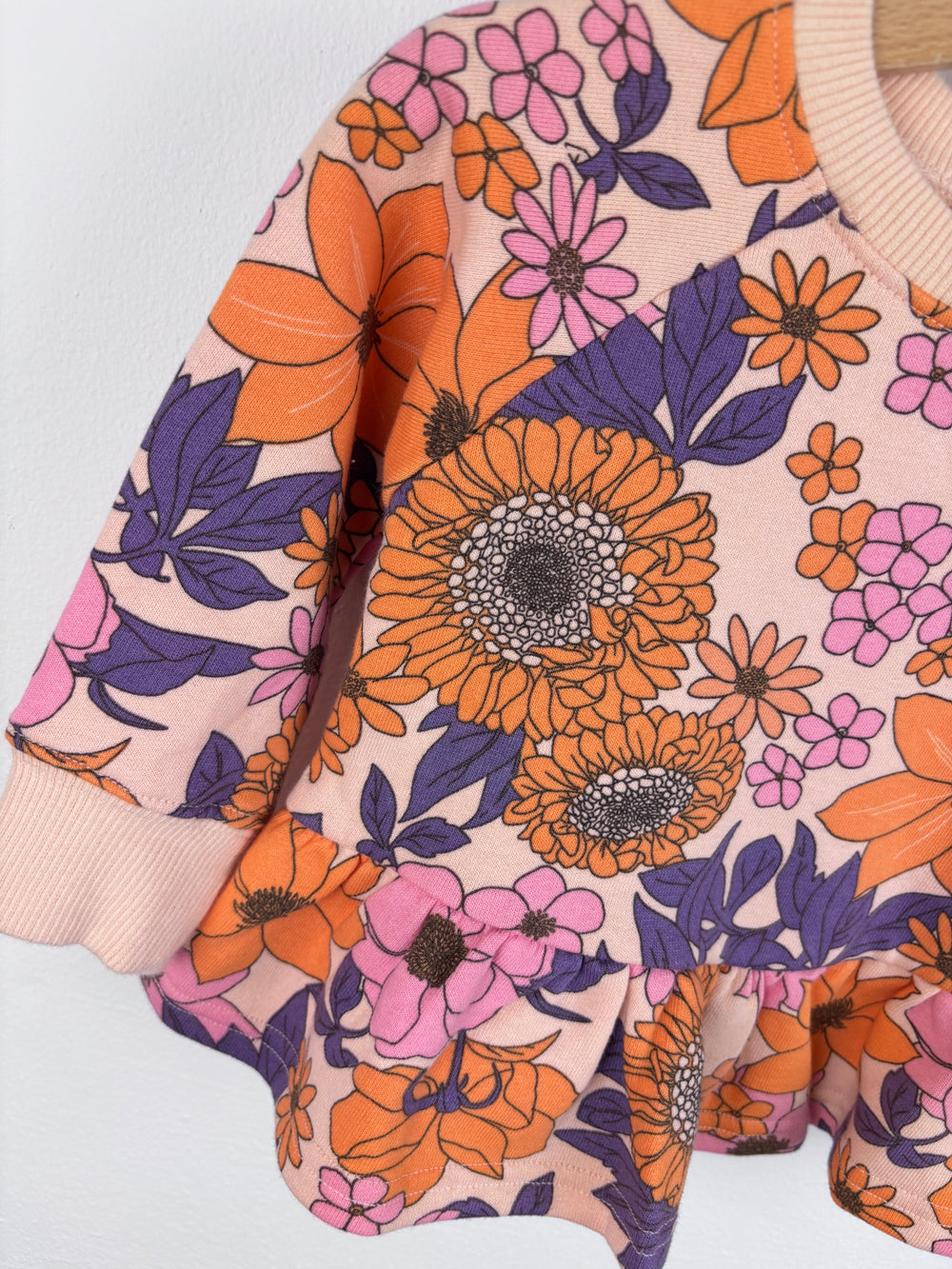 Next Floral Peplum Jumper 9-12 Months-Jumpers-Second Snuggle Preloved