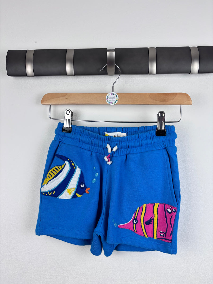 Mini Boden Blue Fish Shorts 7 Years-Shorts-Second Snuggle Preloved
