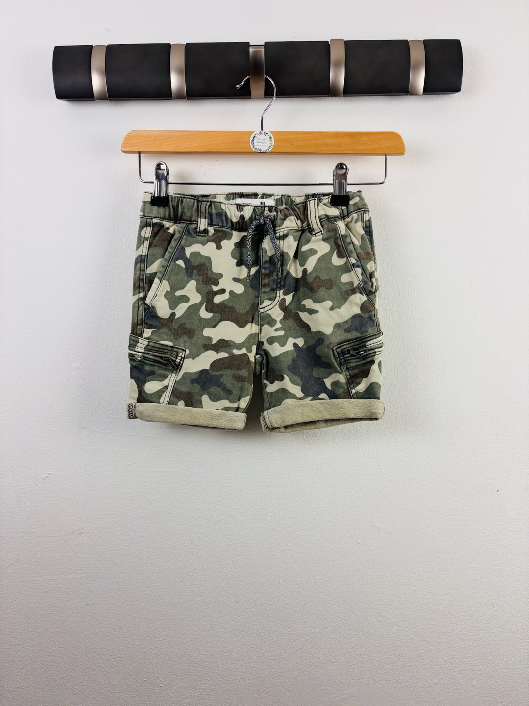 Cotton On Green Camo Cargo Shorts 3-4 Years