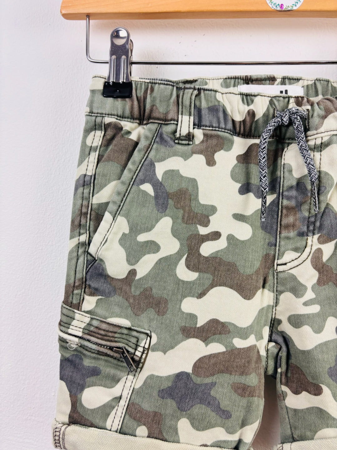 Cotton On Green Camo Cargo Shorts 3-4 Years