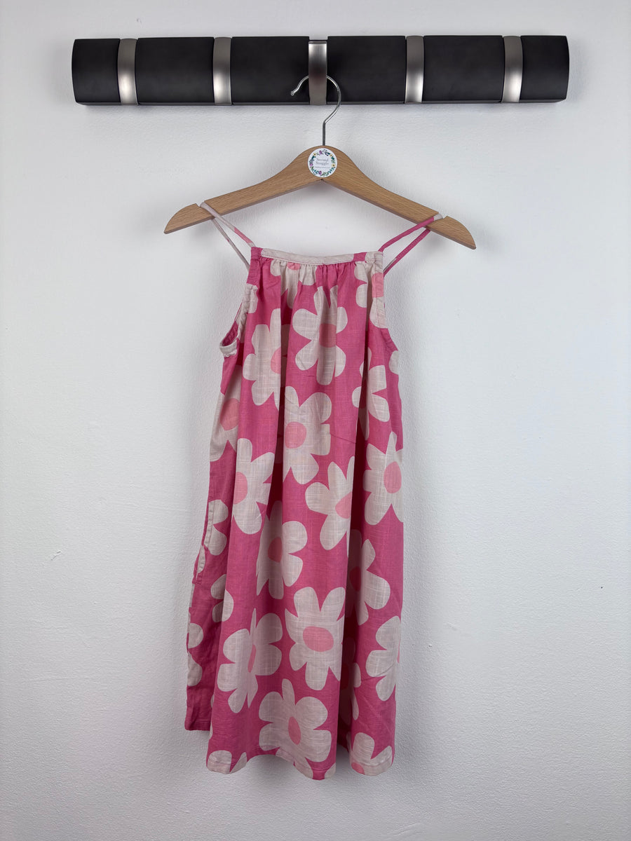 Next Pink Daisy Print Summer Dress 3 Years-Dresses-Second Snuggle Preloved
