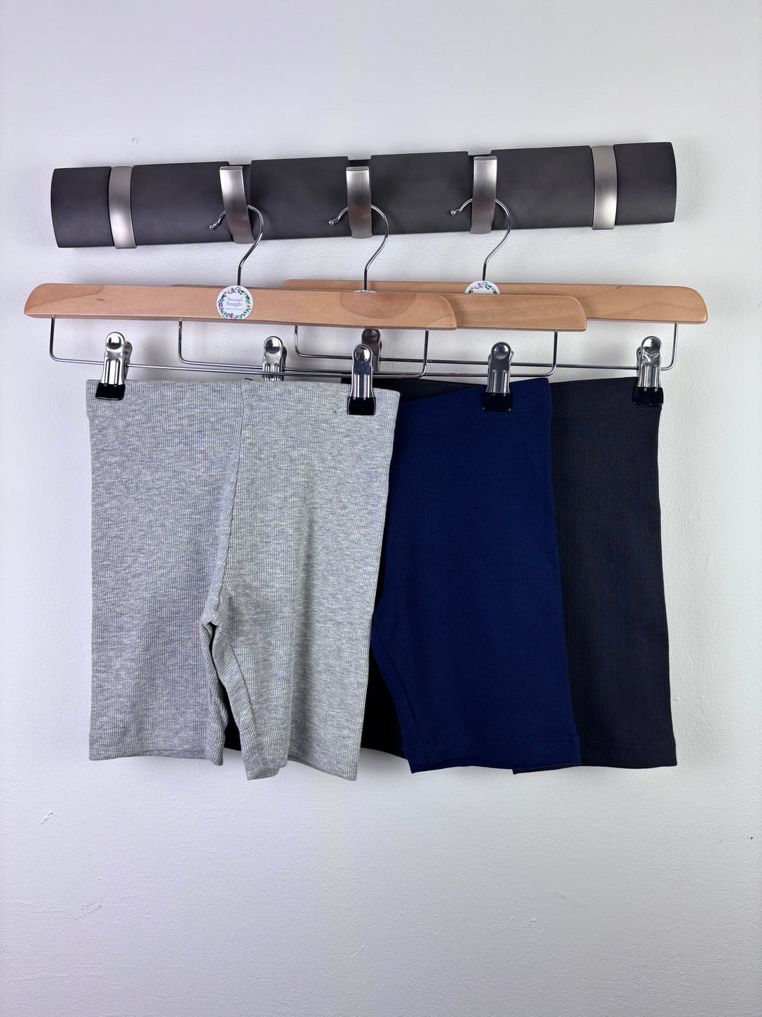 M&S Grey and Navy Cycling Shorts Set 4-5 Years-Shorts-Second Snuggle Preloved