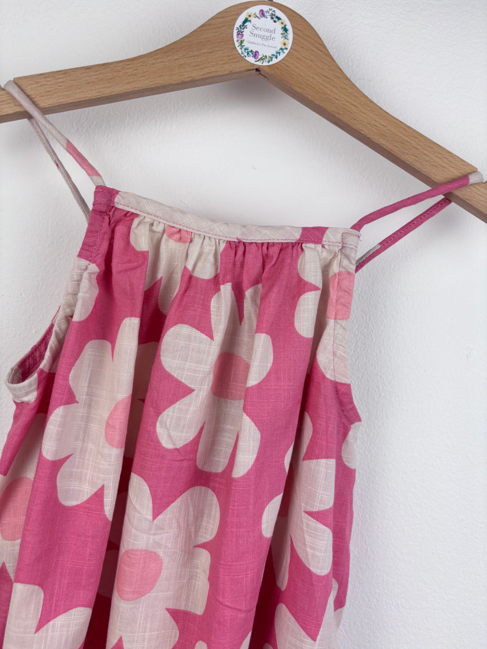 Next Pink Daisy Print Summer Dress 3 Years-Dresses-Second Snuggle Preloved