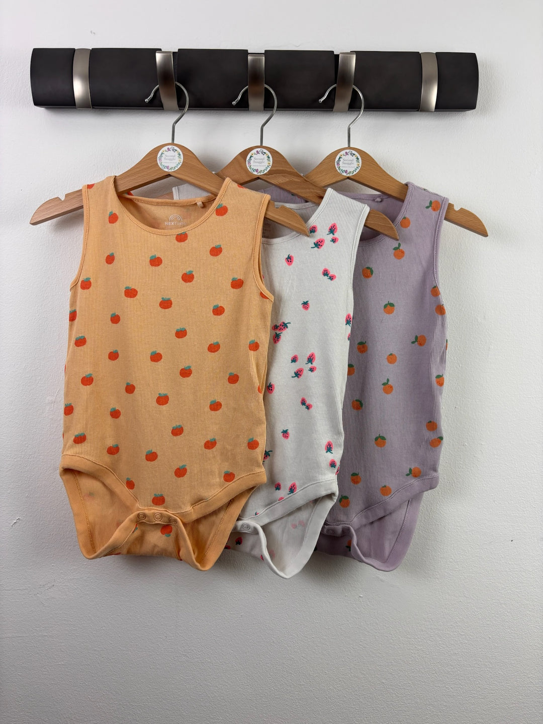 Next Ribbed Fruit Bodysuit Set 12-18 Months
