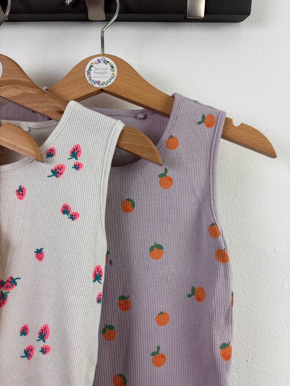 Next Ribbed Fruit Bodysuit Set 12-18 Months-Vests-Second Snuggle Preloved