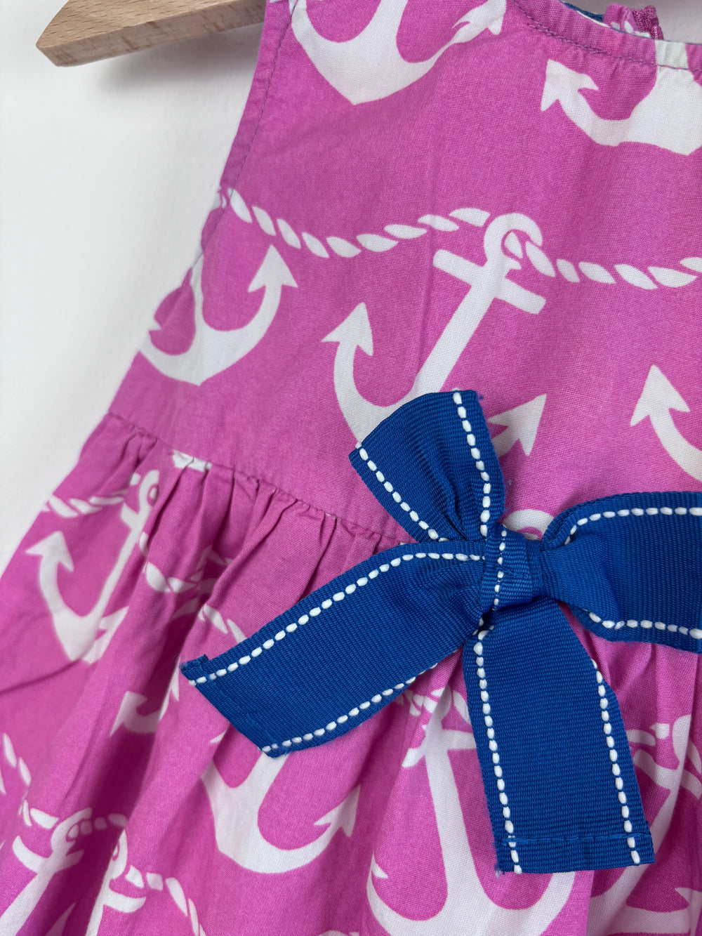 Kite Anchor Print Dress and Bloomers 3-6 Months-Dresses-Second Snuggle Preloved