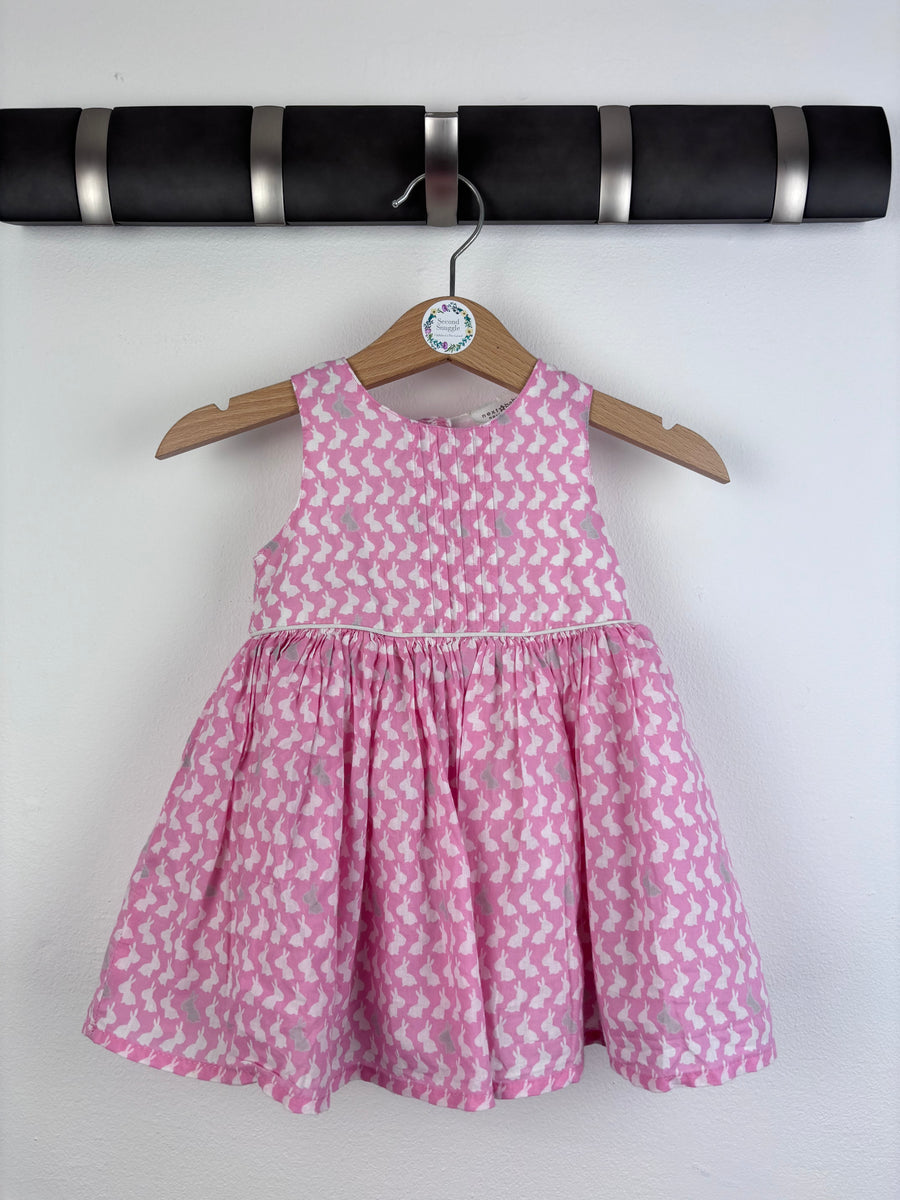 Next Bunny Print Dress 3-6 Months-Dresses-Second Snuggle Preloved