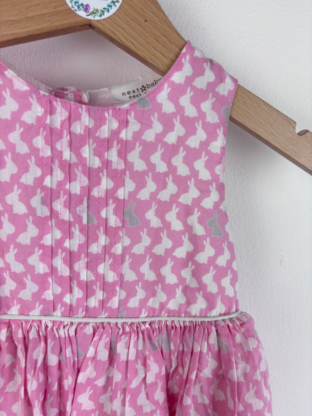 Next Bunny Print Dress 3-6 Months-Dresses-Second Snuggle Preloved